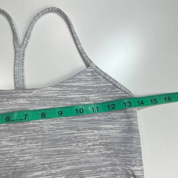 Lululemon Power Pose Tank Sz 6 Wee Are‎ From Space Nimbus Battleship *no pads - Picture 4 of 15